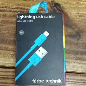 Blue Lightning USB Cable